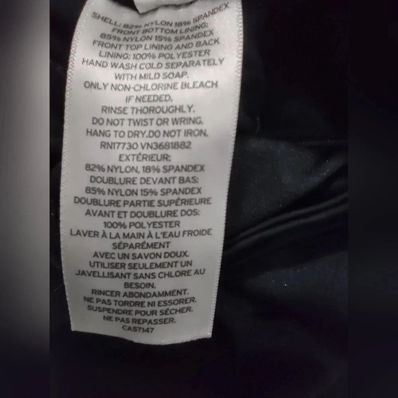 Ava & Viv black one piece swimsuit 18w  rouched waist summer beach slimming - Picture 6 of 6